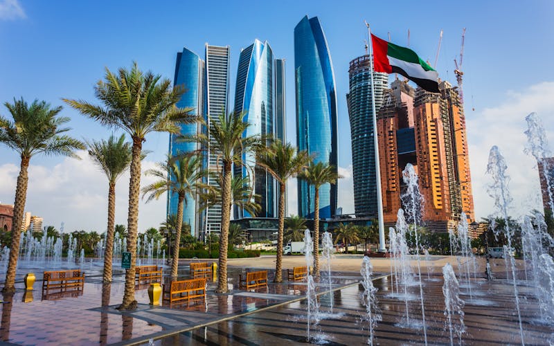 Imposante Wolkenkratzer in Abu Dhabi