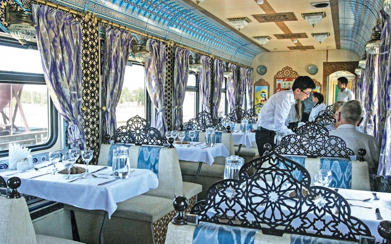 Der Speisewagen im Orient Silk Road Express