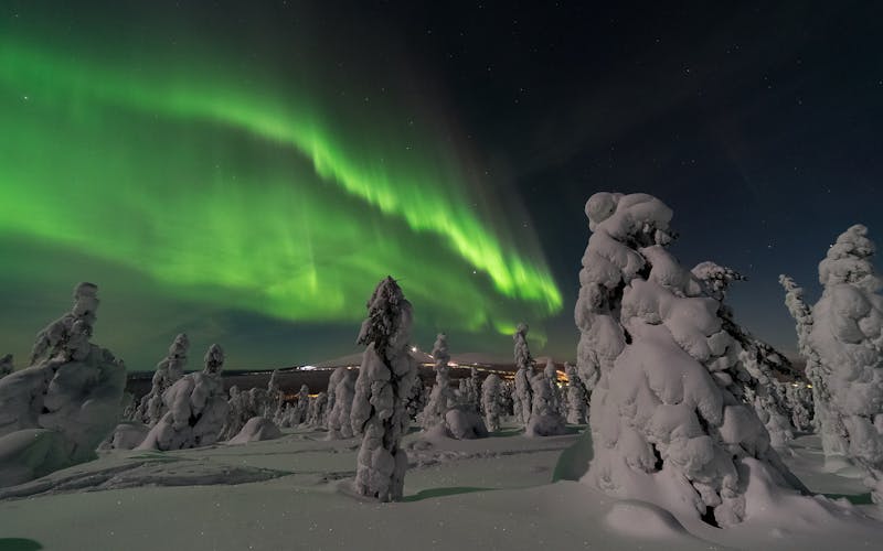 Aurora Borealis in Schwedisch Lappland