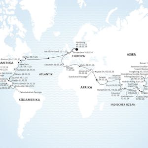 AIDA Weltreise 2025