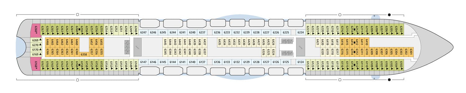 AIDAblu - AIDA Cruises - Deck 6 (Deck 6)