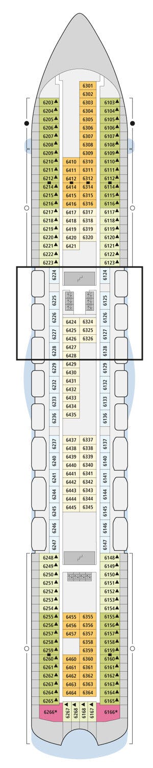 AIDAdiva - AIDA Cruises - Deck 6 (Deck 6)