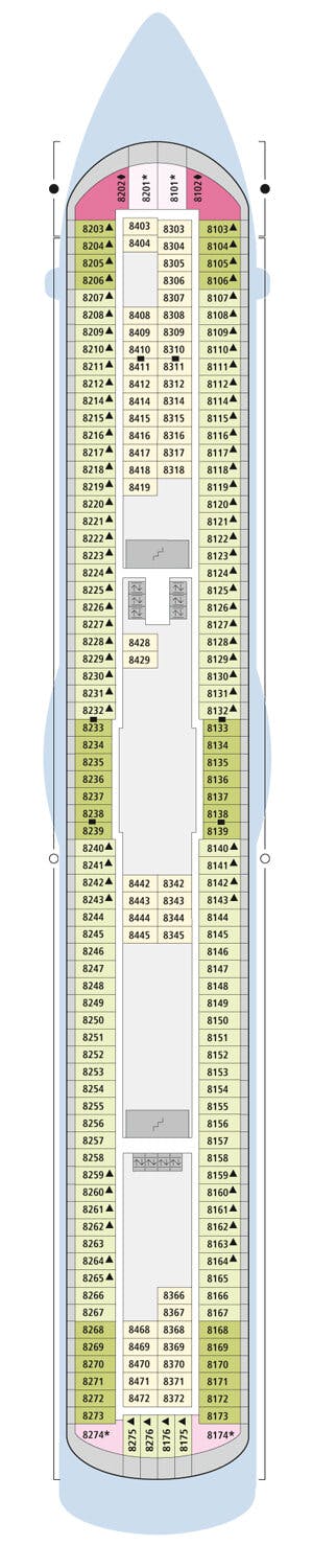 AIDAdiva - AIDA Cruises - Deck 8 (Deck 8)