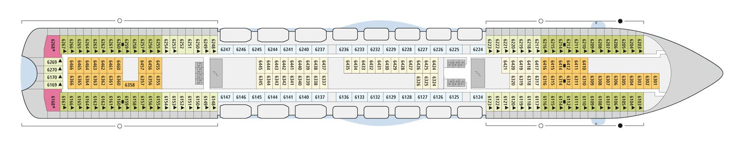 AIDAmar - AIDA Cruises - Deck 6 (Deck 6)