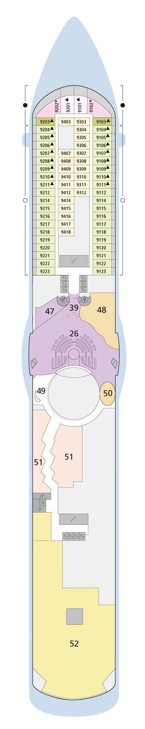 AIDAmar - AIDA Cruises - Deck 9 (Deck 9)