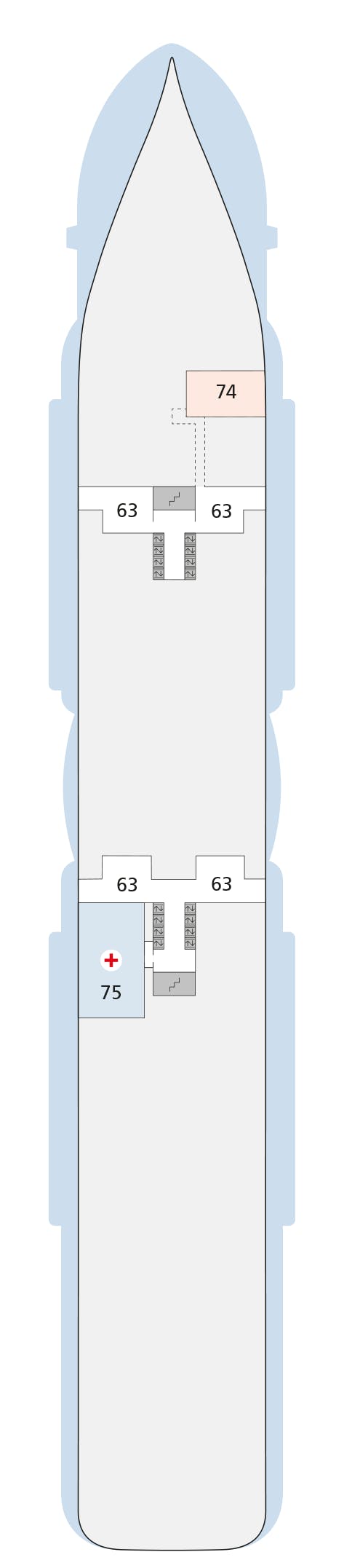 AIDAnova - AIDA Cruises - Deck 3 (Deck 3)