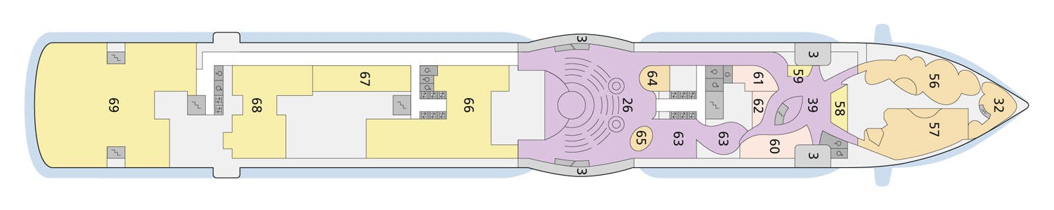 AIDAprima - AIDA Cruises - Deck 6 (Deck 6)