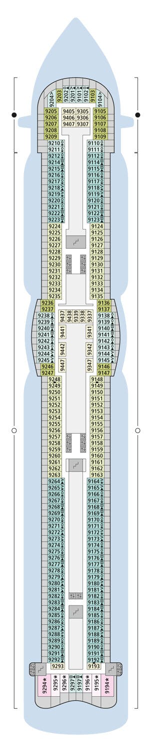 AIDAprima - AIDA Cruises - Deck 9 (Deck 9)