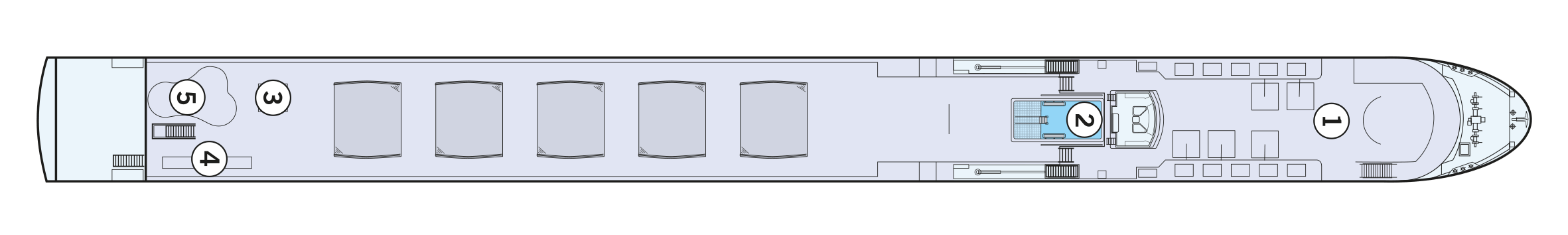 MS Amadeus Nova - Amadeus Flusskreuzfahrten - Deck 4 (Deck 4)