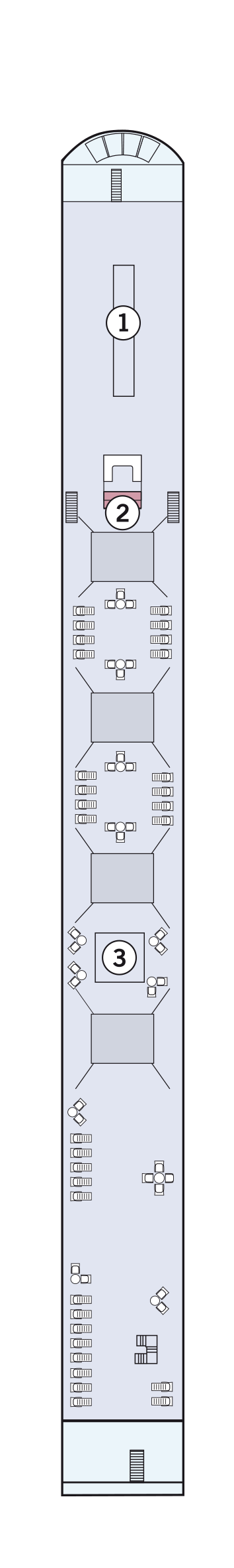 MS Amadeus Silver III - Amadeus Flusskreuzfahrten - Deck 4 (Sonnen-Deck)