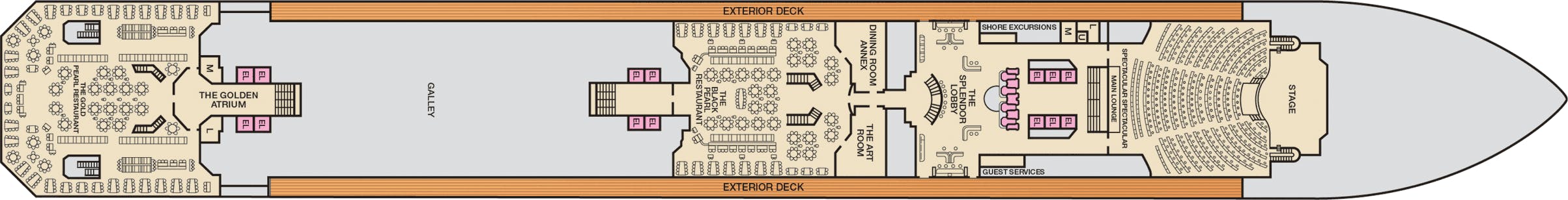 Carnival Splendor - Carnival Cruise Line - Deck 3 (Lobby)