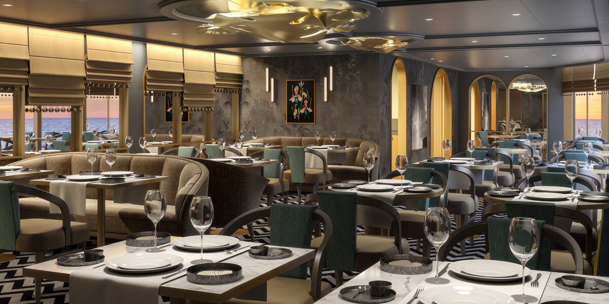 Cunard Queen Anne Aranya Restaurant
