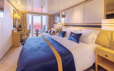 Queen Mary 2 - Cunard Line - Zweibettkabinen außen mit Balkon (mit Sichtbehinderung) (DB)