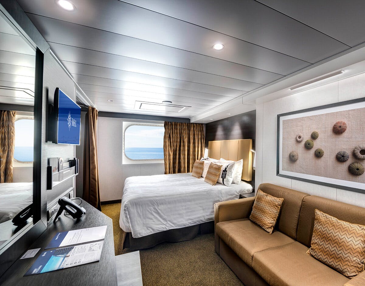 MSC Euribia - MSC Cruises - Junior Meerblick Kabine mit teilweiser Sichtbehinderung (OO)