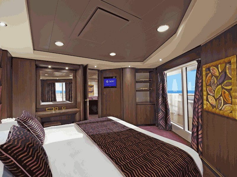 MSC Preziosa - MSC Cruises - Deluxe Suite mit hermetisch geschlossenem Panoramafenster (SRS)