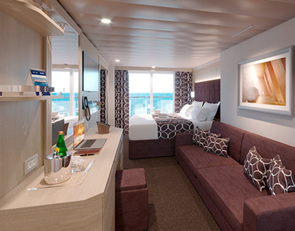 MSC World Europa - MSC Cruises - Deluxe Balkonkabine mit teilweiser Sichtbehinderung (BP)