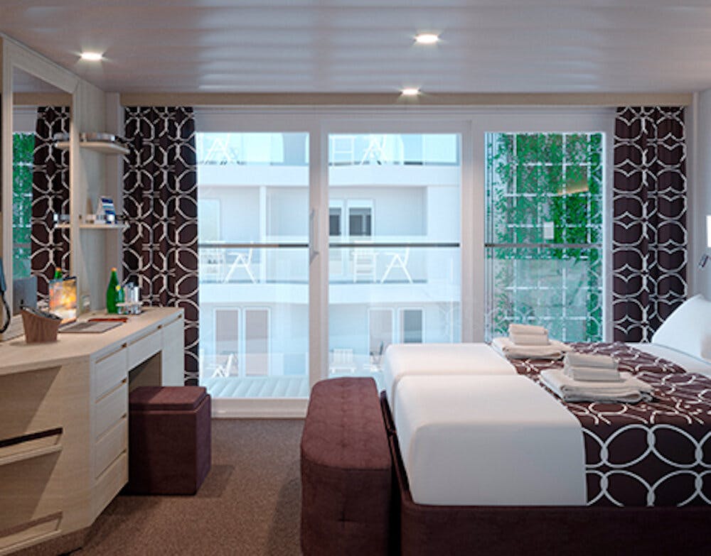 MSC World Europa - MSC Cruises - Deluxe Balkonkabine mit Promenadenblick Deck 10-11 (PR1)
