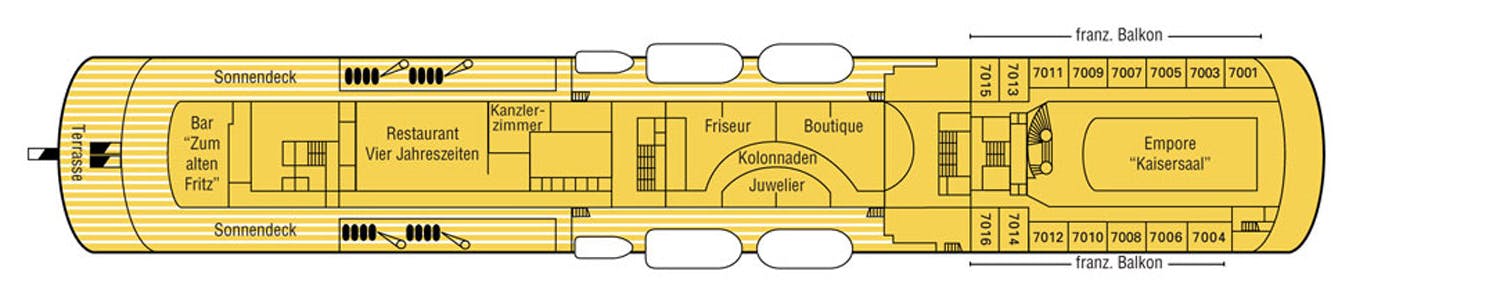 MS Deutschland - Phoenix Seereisen - Deck 7 (Kommodore)