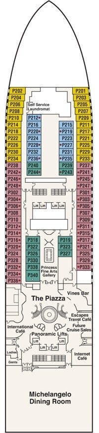 Crown Princess - Princess Cruises - Deck 5 (Plaza)