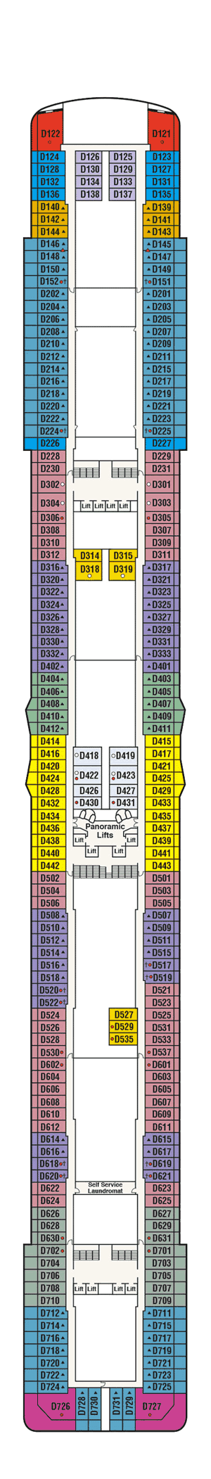 Enchanted Princess - Princess Cruises - Deck 9 (Dolphin)