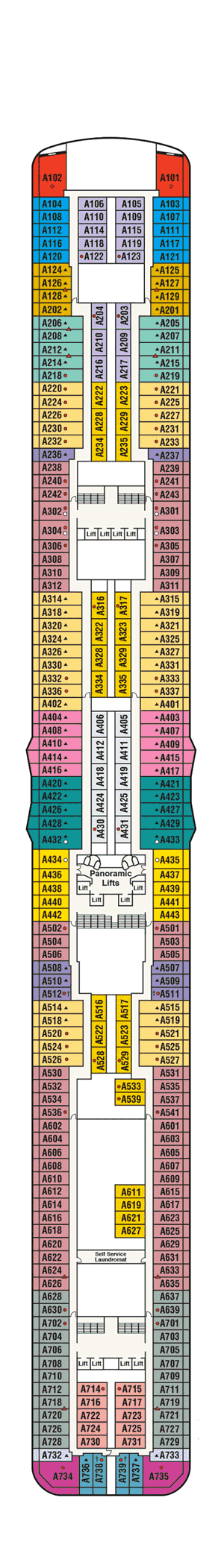 Enchanted Princess - Princess Cruises - Deck 12 (Aloha)