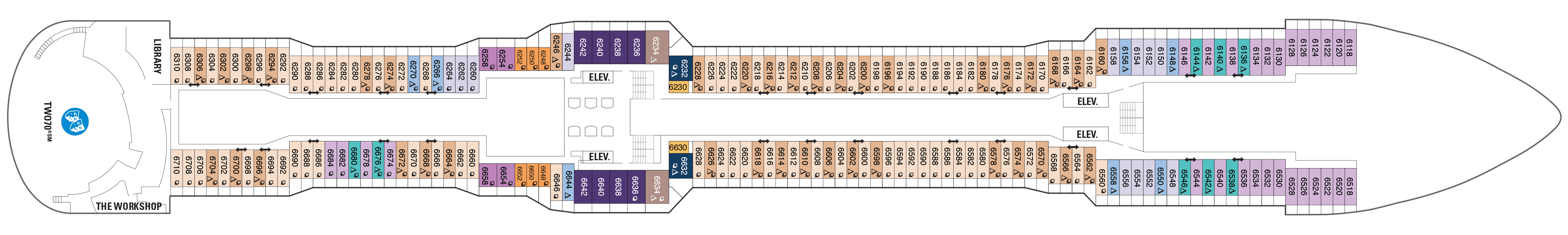 Ovation of the Seas - Royal Caribbean International - Deck 6