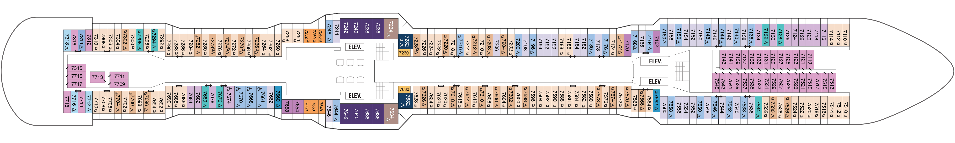 Ovation of the Seas - Royal Caribbean International - Deck 7
