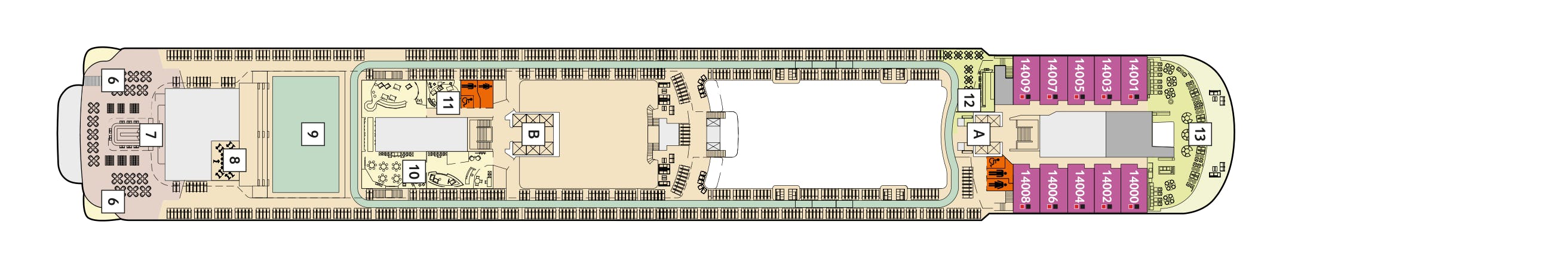 Mein Schiff 3 - TUI Cruises - Deck 14 (Horizont)
