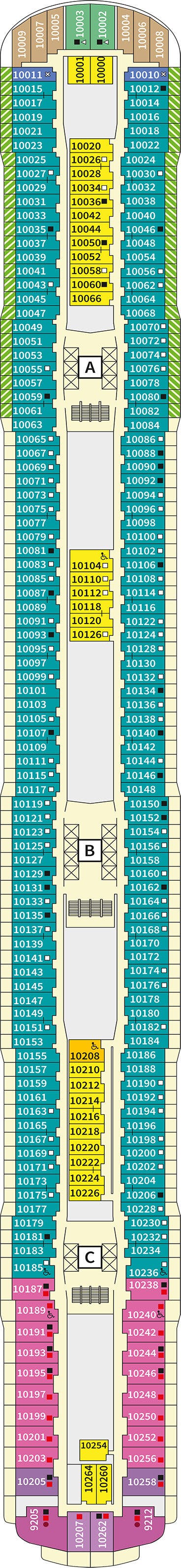 Mein Schiff Relax - TUI Cruises - Deck 10 (Deck 10)
