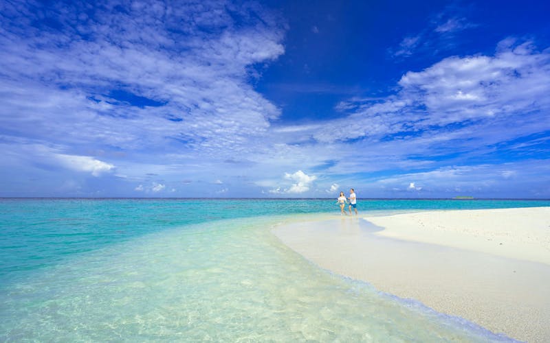 Bahamas Strand Menschen Wasser Meer Himmel Blau