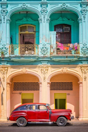 buntes Haus in Kuba