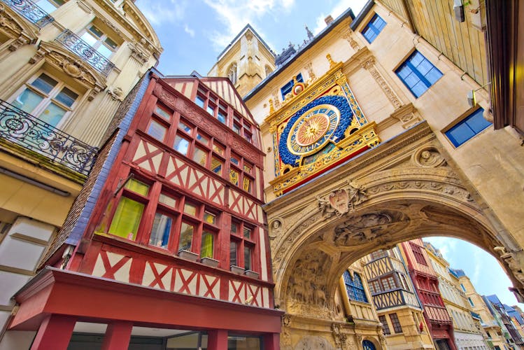 Rouen Rue de Gros Horloge Frankreich 