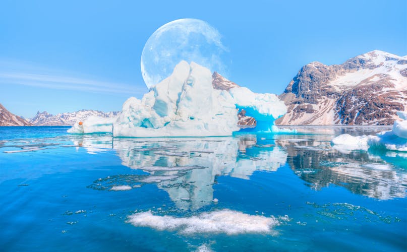 Eislandschaft in Grönland