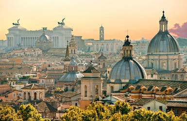 Blick von oben auf die Altstadt von Rom