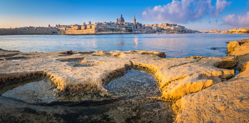 Blick auf Valletta, Malta