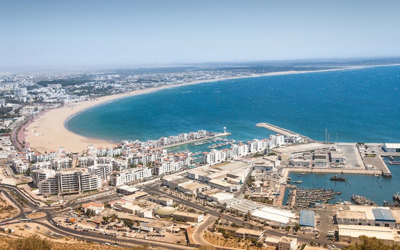 Agadir aus der Vogelperspektive 
