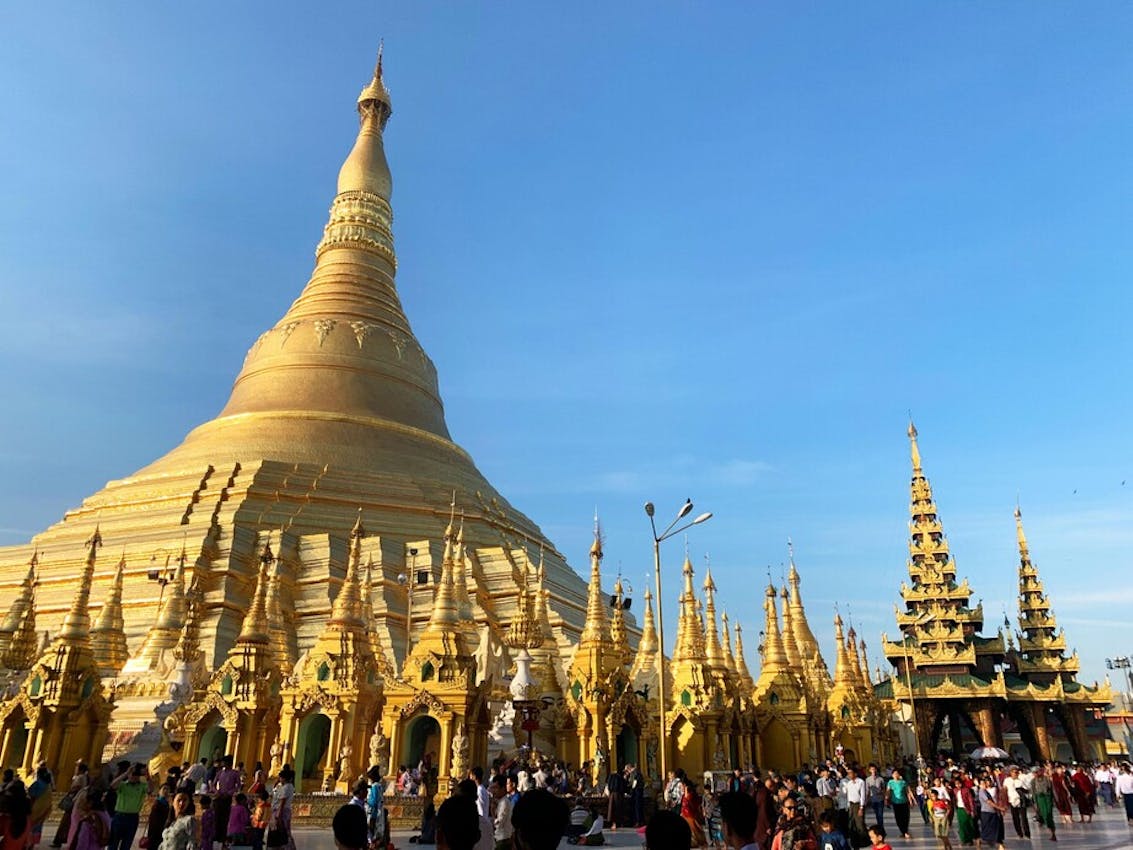 Goldene Shwedagon-Pagode in Yangoon