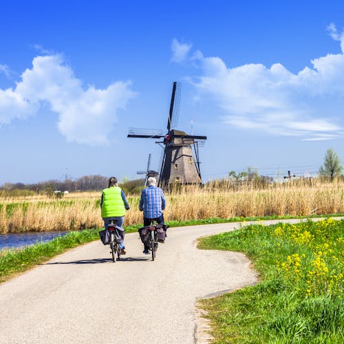Fahrrad Windmühlen Niederlande