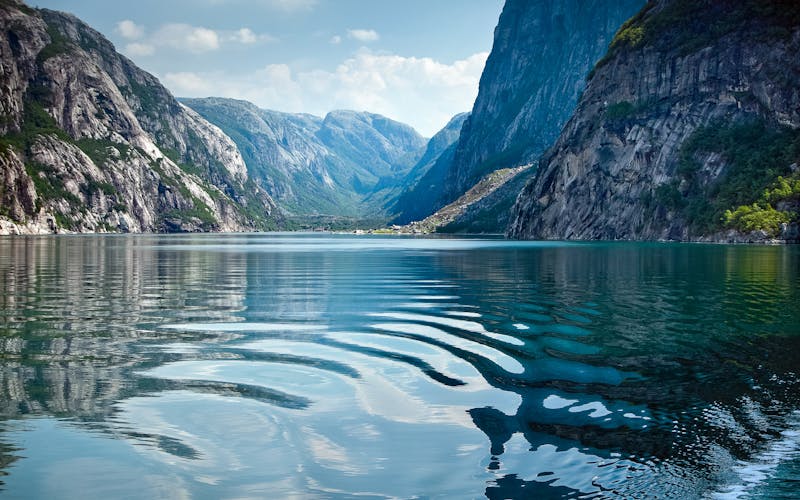 Blick auf den Geirangerfjord 