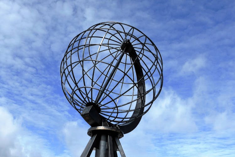 Nordkapp Norwegen Europa Denkmal Himmel Globus