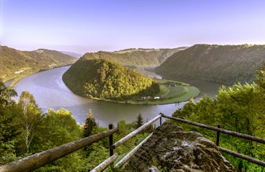 Die Donau bei der Schlögener Schlinge in Österreich