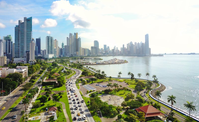 Blick auf die Skyline von Panama City 