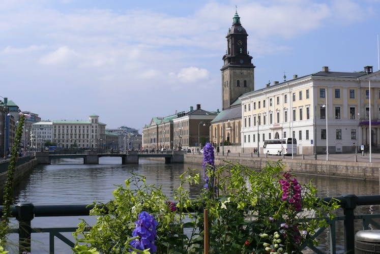Schweden Göteborg mit Blick auf den Big Harbor Canal