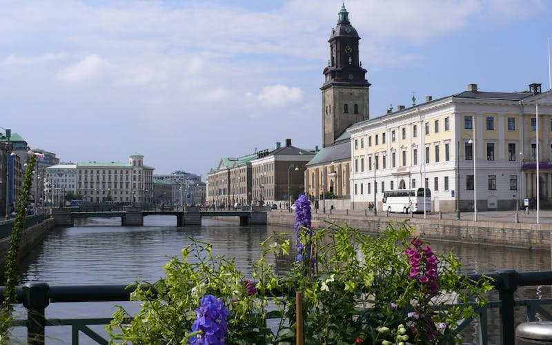 Schweden Göteborg mit Blick auf den Big Harbor Canal