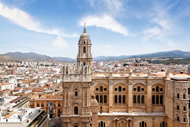 Malaga Spanien Blick vom Gibralfaro