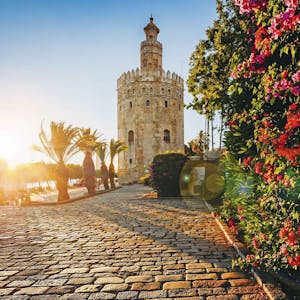 Torre del Oro Sevilla Andalusien Spanien
