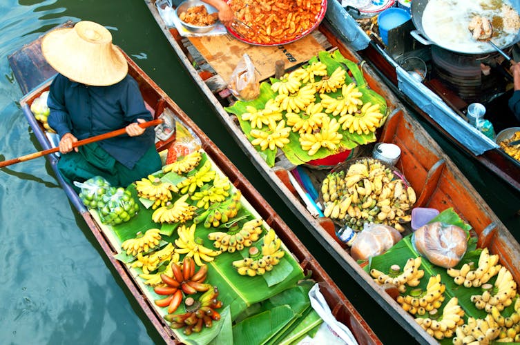 Die schwimmenden Märkte in Bangkok