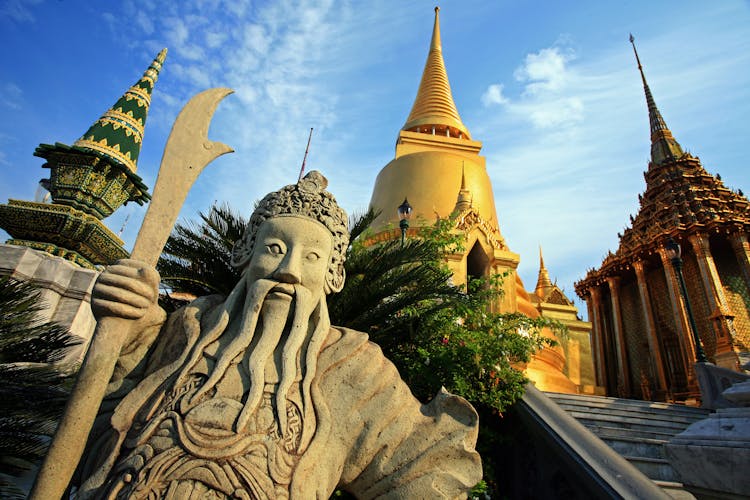 Bangkok Golden Stupa Wat Phra Thailand 