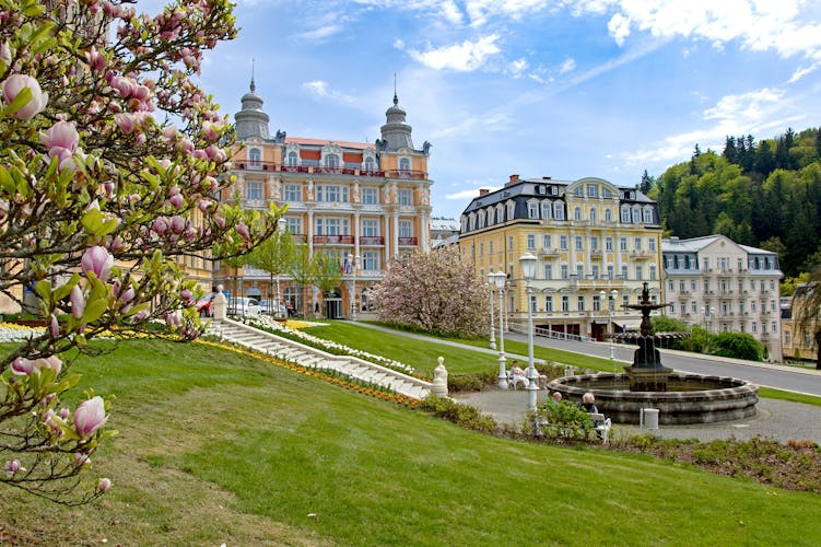 Marienbad Tschechien Fontäne Karolinenquelle