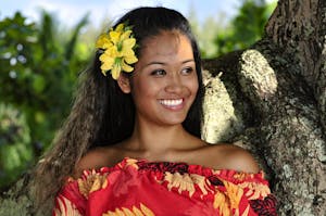 hawaiianische Frau